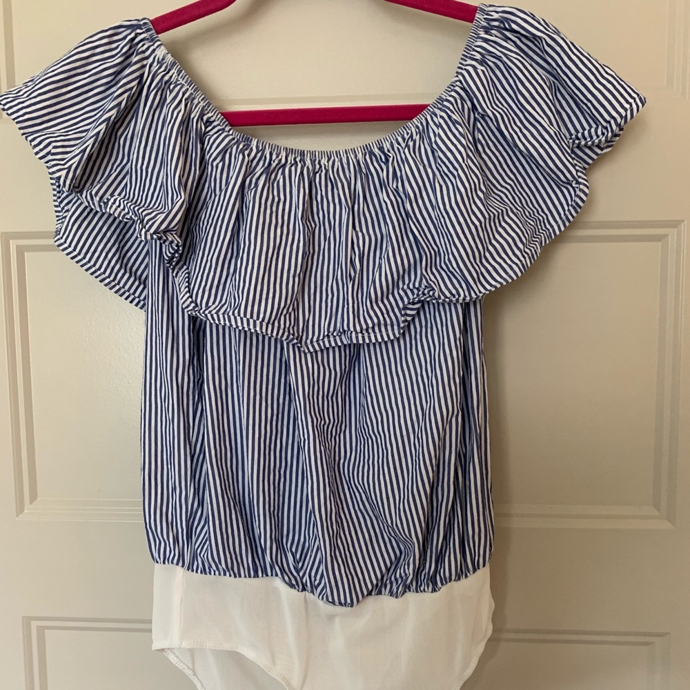 Stripe BodySuit with Snap